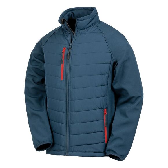 Result Womens/Ladies Compass Soft Shell Jacket / Navy/Red - Picture 1 of 3